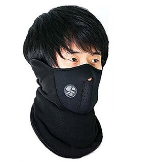 Neoprene Half Face Black Bike Riding Face Mask Free Size_Play-158