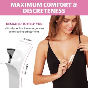 Double Sided Tape For Fashion, Clothing And Body Tape Adhesive And Gentle On Skin And Fabrics Transparent -36 strip_Play-1080