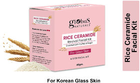 Globus Naturals Rice Ceramide 6 Step Facial Kit For Korean Glass Skin 40 gm_Play-1501