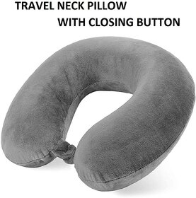 Eastern Club Unisex U-Shaped Neck Rest Pillow for Travel Micro Fibres Soft Cushion (Grey)_Play-1612