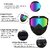 Anti-Scratch UV Windproof Goggles Detachable Eyewear for Cycling Racing & Outdoor Sports