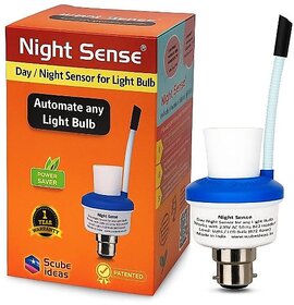 Day Night Sensing Holder for LED Light Bulb Automatic Dusk to Dawn Bulb Adapter Not Motion Sensor Night Sense_Play-2423