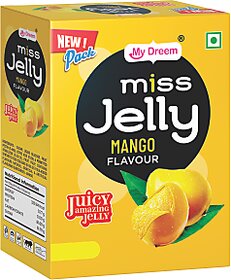 MyDreem Miss Jelly Mango Flavor, Smooth Jiggly Candy Treat for Kids Adults 85 Pcs in Each box Pack of 1Play-3341