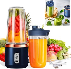 Portable Blender Electric Juicers Fruit Mixers USB Rechargeable Smoothie Mini Personal Juicer 6 Blades 3Gears With 1500_Play-3512