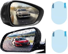 2 PCS Rainproof Film for Car Rear View Mirror, Anti Fog Film, HD Side View Mirror, Anti Mist, Anti Scratch Waterproof Clear Sticker (100mmx150mm)
