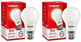 (Pack of 2) EVEREADY 9 W Basic Standard B28 LED Bulb ,White_Play-3896