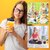 Portable Blender Electric Juicers Fruit Mixers USB Rechargeable Smoothie Mini Personal Juicer 6 Blades 3Gears With 1500_Play-3512