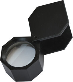 Eye Loupe 10x Triplet Type (21mm) Hexagonal Black