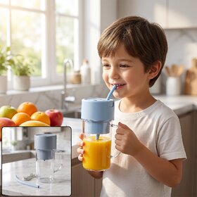 Lemon Juicer Portable Electric Rechargeable Blender 340 ML (1 Pc)CLONE-391
