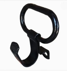 Universal Bike Pillion Holder Hook - Black, Easy Fit for Ro-yal Enfield Classic 350/500, Comfortable Pillion Support, Convenient Hanging Hook, Durable and Reliable Performance