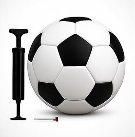 (Pack of 1) Black  White Football for Training, Match  Outdoor Play