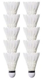 (Set of 10) Feather Badminton Shuttlecock