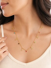 Anti Tranish Heart Charm Necklace