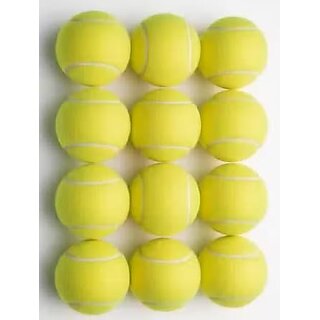 (Pack of 12) Tennis Balls for Cricket Practice
