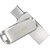 SanDisk Mobile Pen Drive Luxe 128GB, USB Type A  USB C Connector, Up to 400MB/s R, Silver
