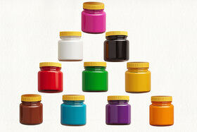 (Pack of 10) Rangoli Powder (Multicolor)