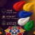 (Pack of 5) Rangoli Colours 100g Each Multicolor Floor Art