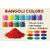 (Pack of 10) Rangoli Powder (Multicolor)