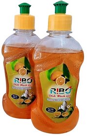 Ribo (Pack of 2) Dishwash Gel 250ml with Citrus Power