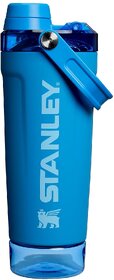 Vitalize Shaker Bottle, 20 oz, AzureLeakproof Shaker Bottle | Fast-Flow Spout | Removable Strainer | Easy-Grip Handle | Base Container | Double-Wall InsulationBrand: Stanley