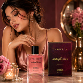 (Pack of 1) CareVeda Midnight Muse Eau De Parfum for Women, Sweet Floral Gourmand Fragrance, Long-Lasting, 100ml