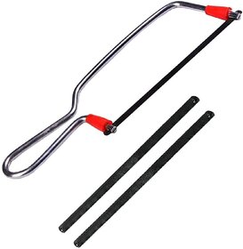 Electron Steel Junior Saw Mini Hacksaw Frame with Crown Spare Blades pack of 1
