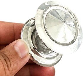 Durable Metallic Round-Shaped Knob with Polished Surface (Pack of 6)