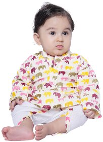 Kid Kupboard Cotton Baby Boys Kurta and Dhoti Pant Set, Multicolor, Full-Sleeves, 9-12 Months KIDS8574