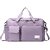 Travel Duffle Bag with Shoe Compartment, Purple, 44x18x29 cm  Water Resistant Nylon, Lightweight, Wet Pocket, Adjustable Shoulder Strap, Spacious Storage, Travel, Gym