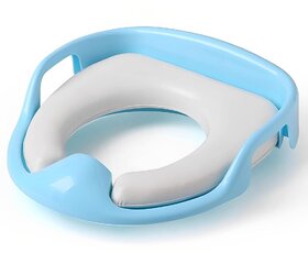 Epsilon Baby Potty Training Toilet Seat With Detachable Soft PU Cushion & Handle Kids Travel Potty seat with anti slip design and splash guard for boys girls