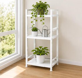 Engineered Wood,Metal 4 Tier Microwave Oven Stand for Kitchen Bakers Rack Free Standing Kitchen Storage