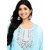 WOMEN'S EMBROIDERED SALWAR SUIT SET WITH DUPPTA -SKY BLUE
