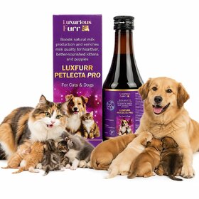 Luxuriousfurr LuxFurr Petlecta Pro Tonic for Cats and Dogs, Boosts Milk Production, 200ml