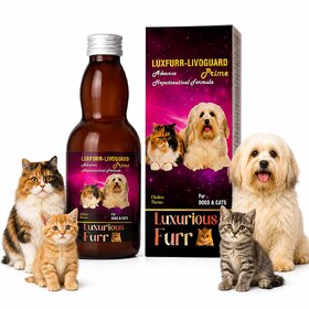 Luxuriousfurr Luxfurr-Livoguard Prime Liver Tonic for Dogs & Cats, Chicken Flavour, 200ml