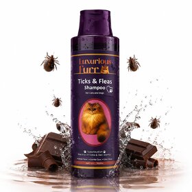 LuxuriousFurr Anti Tick & Flea Shampoo for Dogs & Cats, 200 ml