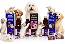 LUXFURR LIVOGUARD, VITA & Coat Prime Liver Support Syrup for Dogs & Cats |  3 & 6 Fatty Acids Pet Supplement | Improves Liver Health, Immunity | Veterinary Pet Tonic Syrup 200ml Each