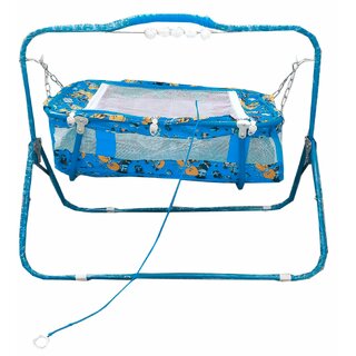 Suraj baby  blue cradles(JHULLA and PALNA) with mosquito net for your kids
