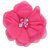 Angel Closet Chiffon with Pearls Hair Clip (Bright Pink)