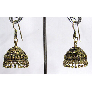                       Small Drop Antic Jhumka Earring                                              