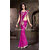 Bhuwal Fashion Pink Lycra Self Design Saree With Blouse