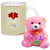 AllUPrints Valentines Day Present For Girlfriend White Coffee Mug With Teddy - 11 oz