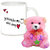 AllUPrints Best Valentines Day Gift For Beautiful Wife White Coffee Mug With Teddy - 11 oz
