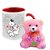 AllUPrints Limitless Love For Valentine Red Coffee Mug With Teddy - 11 oz