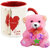 AllUPrints Special Gift For Boyfriend On Valentines Day Red Coffee Mug With Teddy - 11 oz