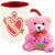 AllUPrints Valentines Day Special Gift Red Coffee Mug With Teddy - 11 oz