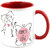 AllUPrints Kissing Your Valentine Red Coffee Mug - 11 oz