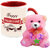 AllUPrints Lovely Valentines Day Present Red Coffee Mug With Teddy - 11 oz