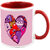 AllUPrints Best Gift On Valentines Day Red Coffee Mug - 11 oz