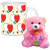 AllUPrints Colorful Love Symbols White Coffee Mug With Teddy - 11 oz