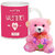 AllUPrints Love Like Crazy On Valentines Day White Coffee Mug With Teddy - 11 oz